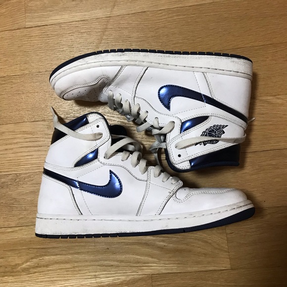 air jordan 1 metallic navy on mercari